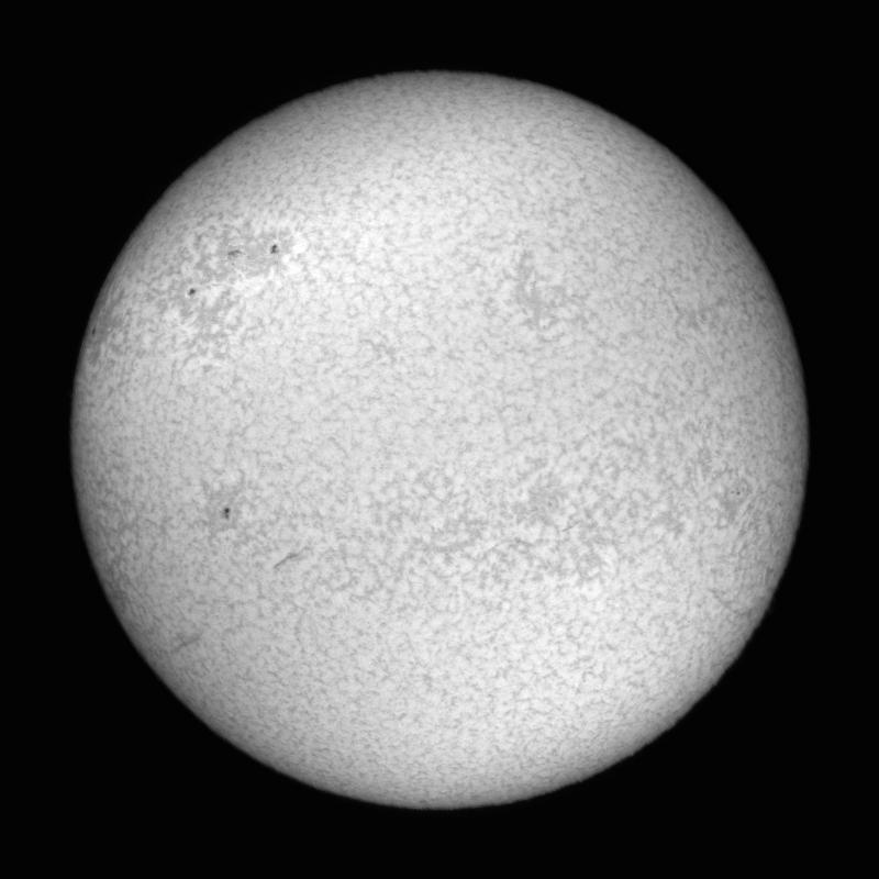 Processed solar disk