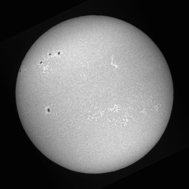 Processed solar disk