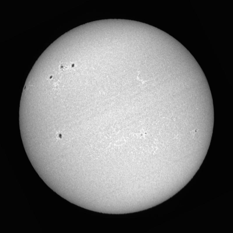 Processed solar disk