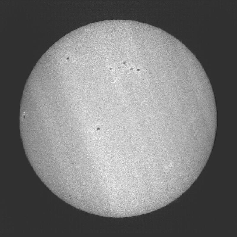 Disque solaire traité (continuum)