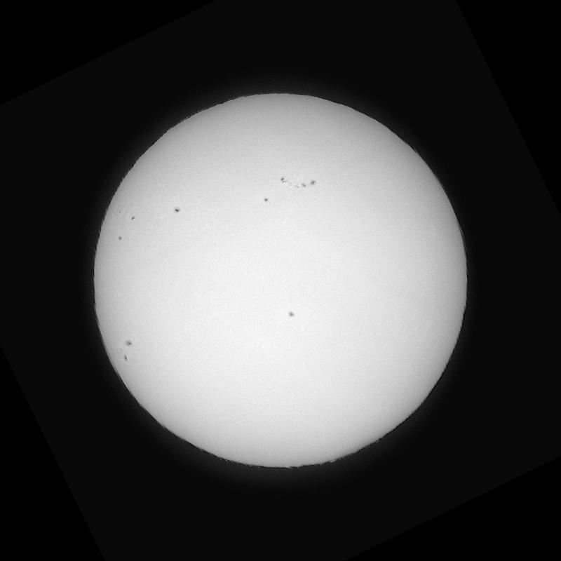 Disque solaire traité (continuum)