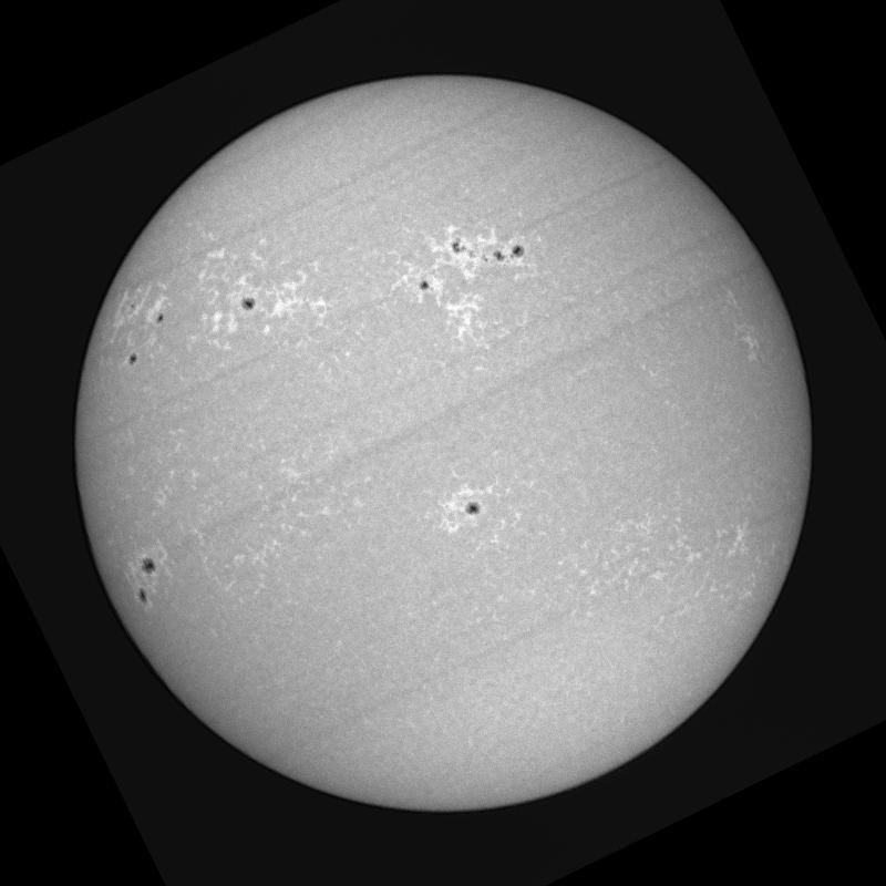 Disque solaire traité (continuum)