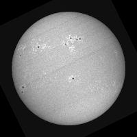 Disque solaire traité (continuum)