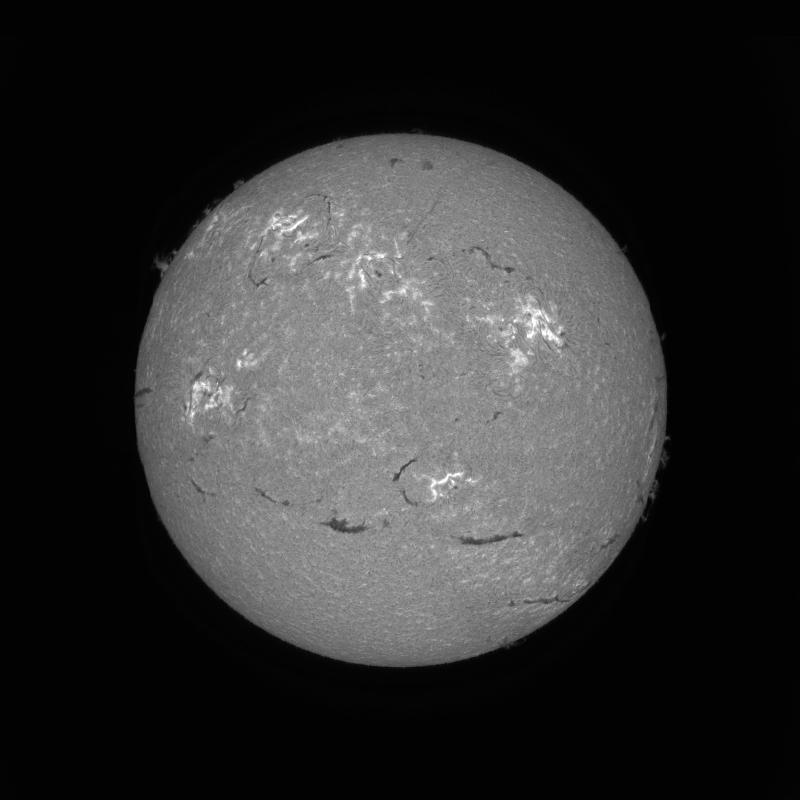 Processed solar disk