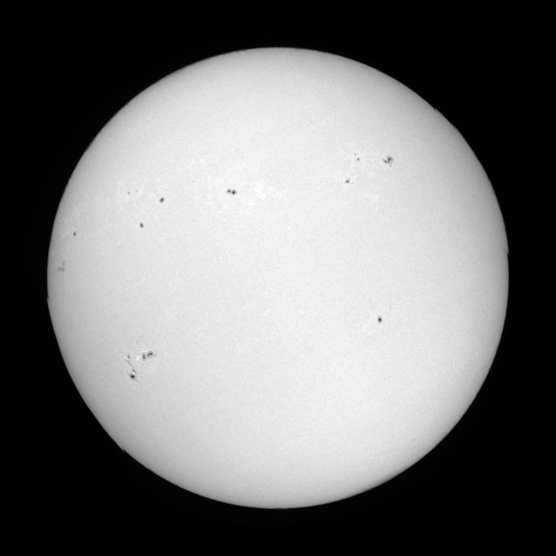 Processed solar disk (continuum)