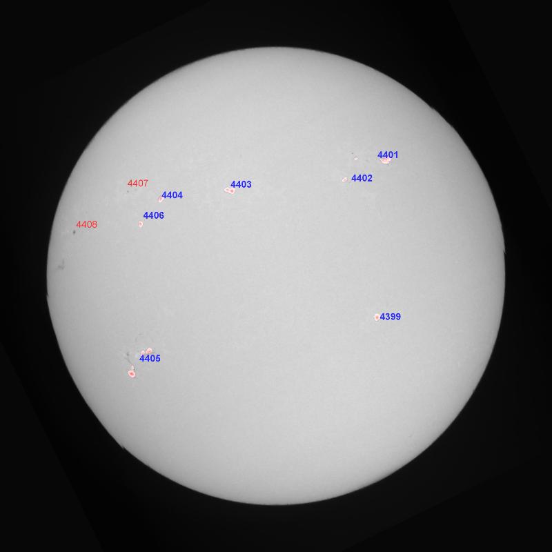 Active regions (continuum)