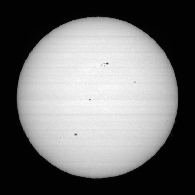 Disque solaire traité (continuum)
