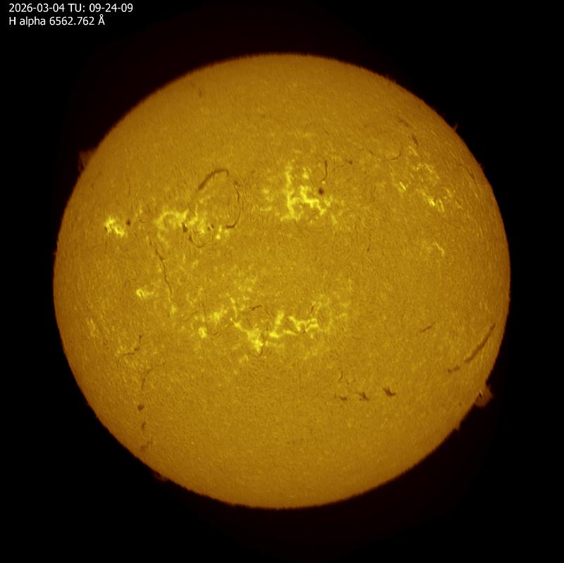 H alpha colorisée