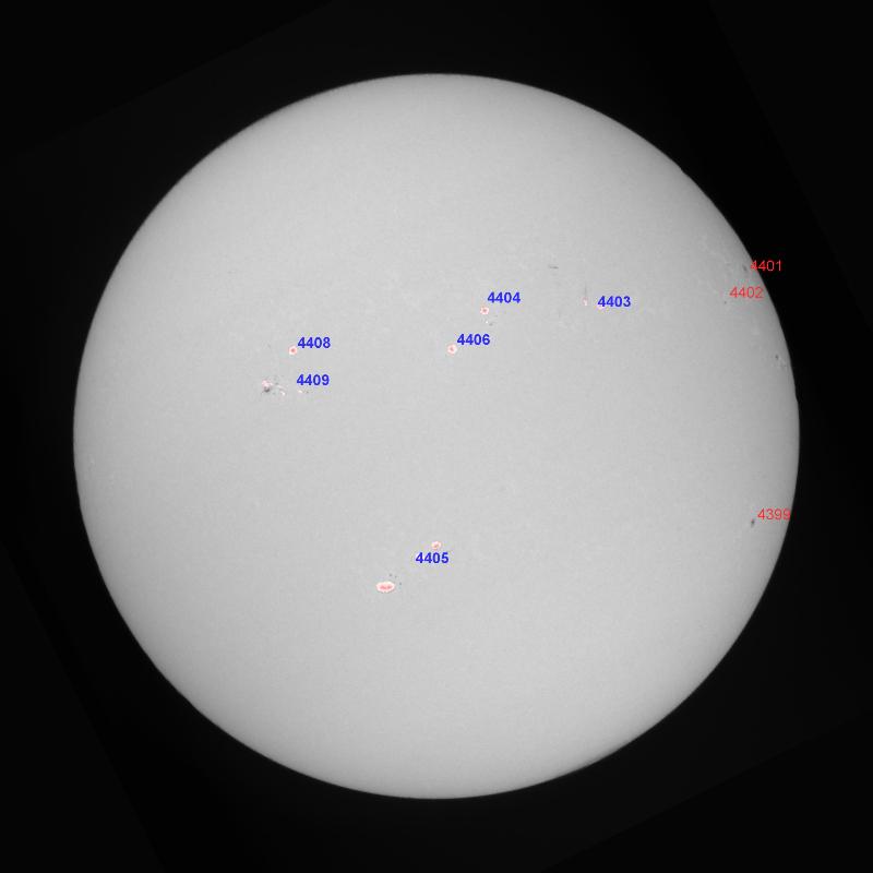 Active regions (continuum)