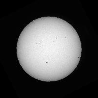 Disque solaire traité (continuum)