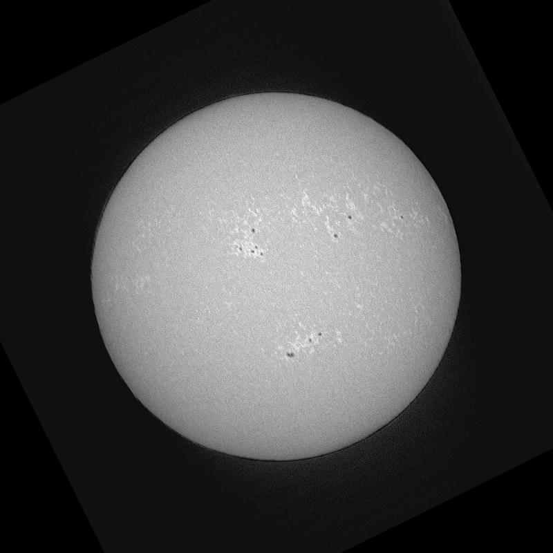 Disque solaire traité (continuum)