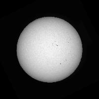 Disque solaire traité (continuum)