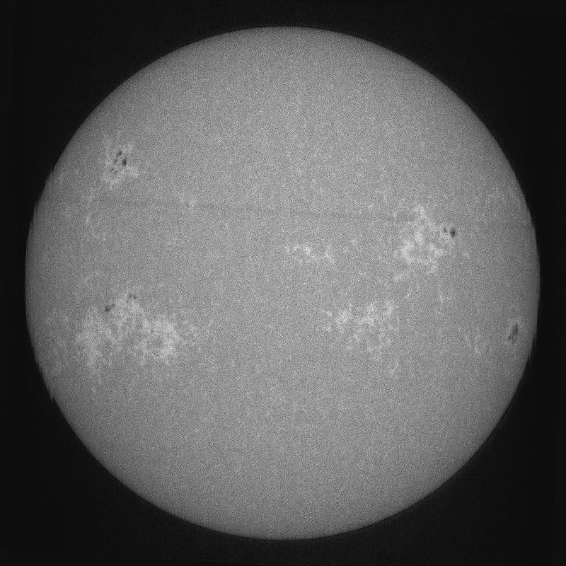 Disque solaire traité (continuum)