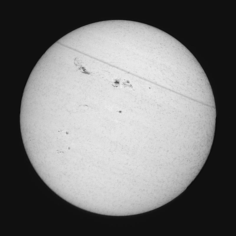 Disque solaire traité (continuum)