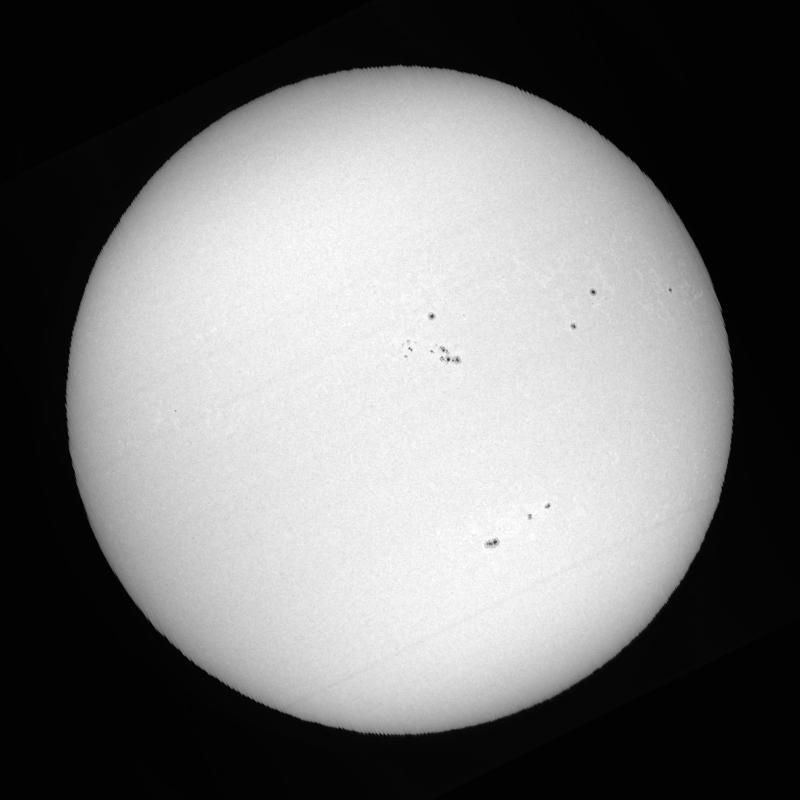 Processed solar disk (continuum)