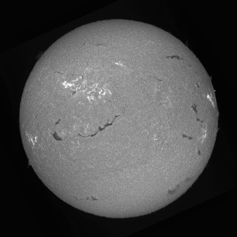 Processed solar disk