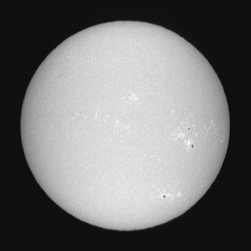 Disque solaire traité (continuum)