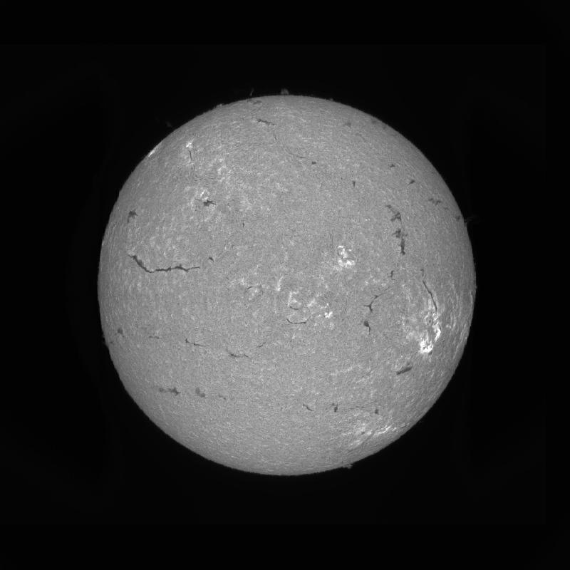 Processed solar disk