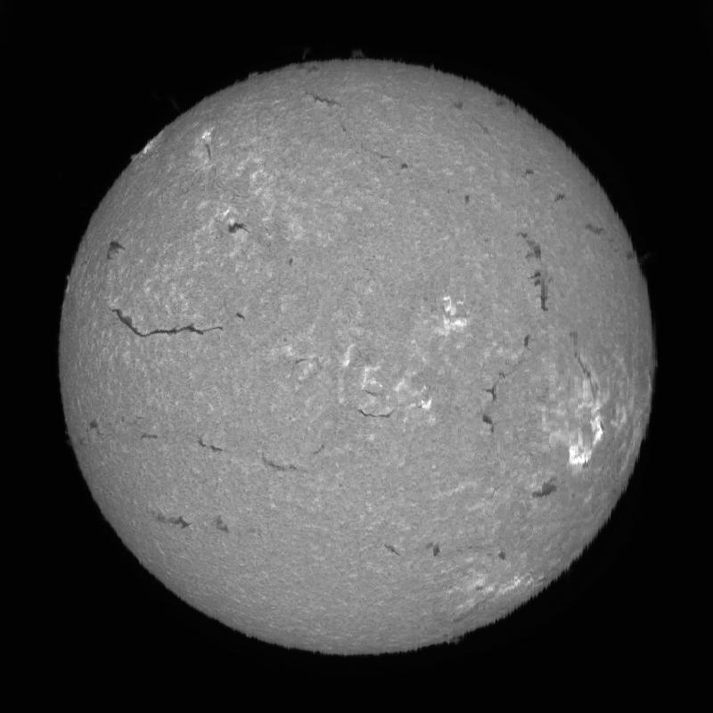 Processed solar disk