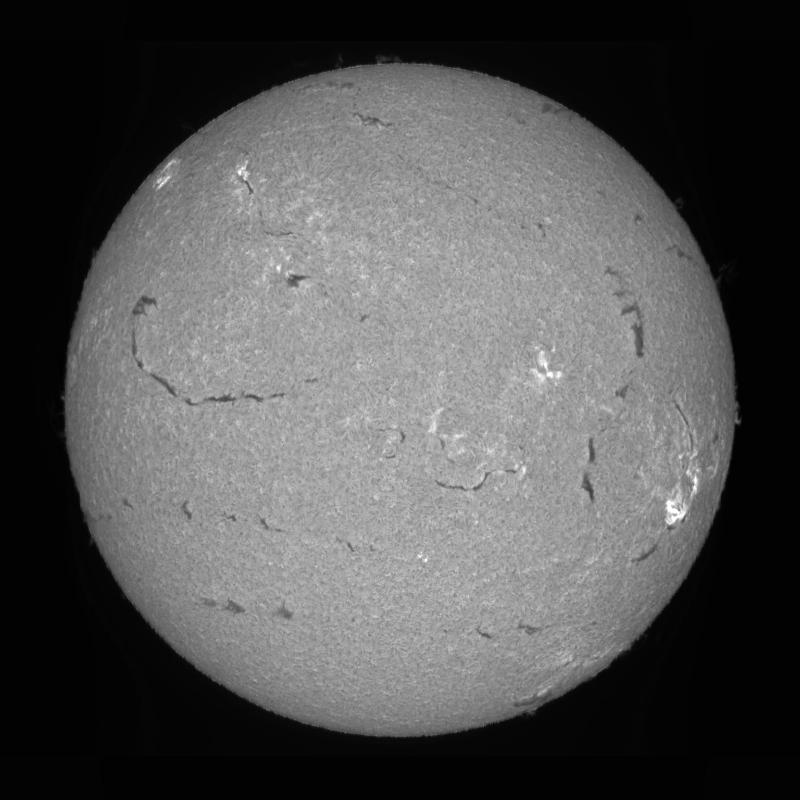Processed solar disk