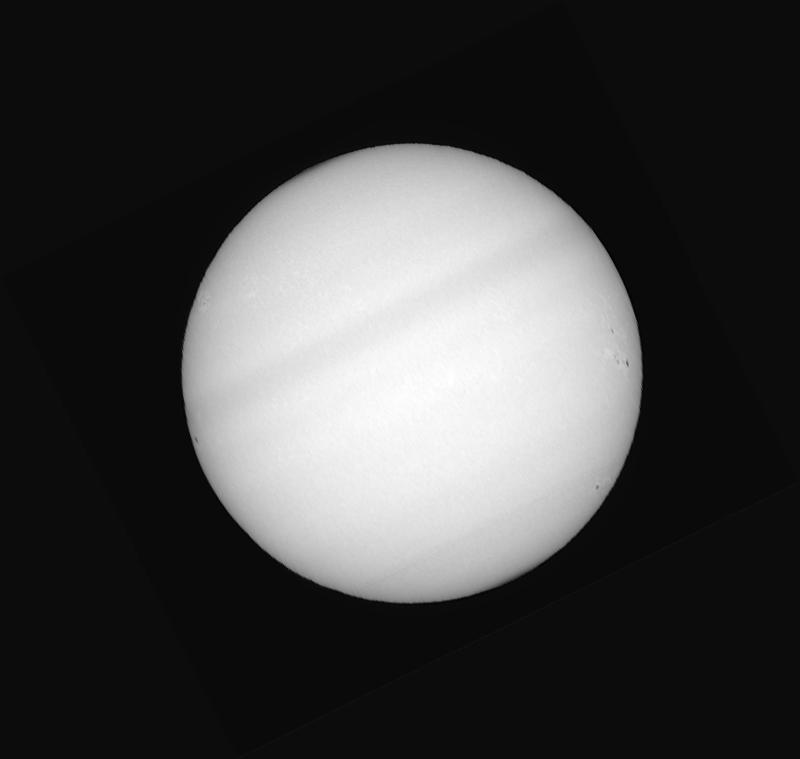 Disque solaire traité (continuum)