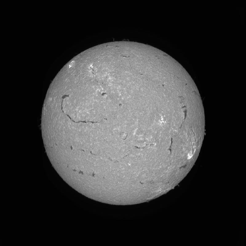 Processed solar disk