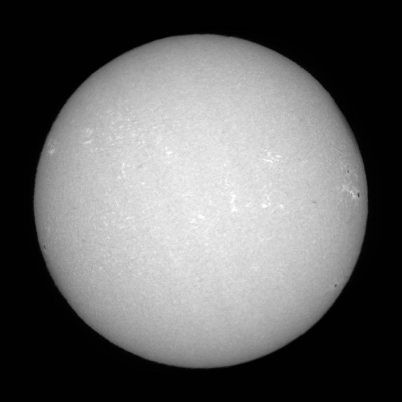 Disque solaire traité (continuum)