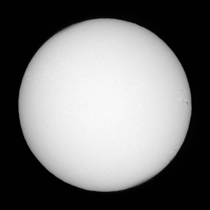 Disque solaire traité (continuum)