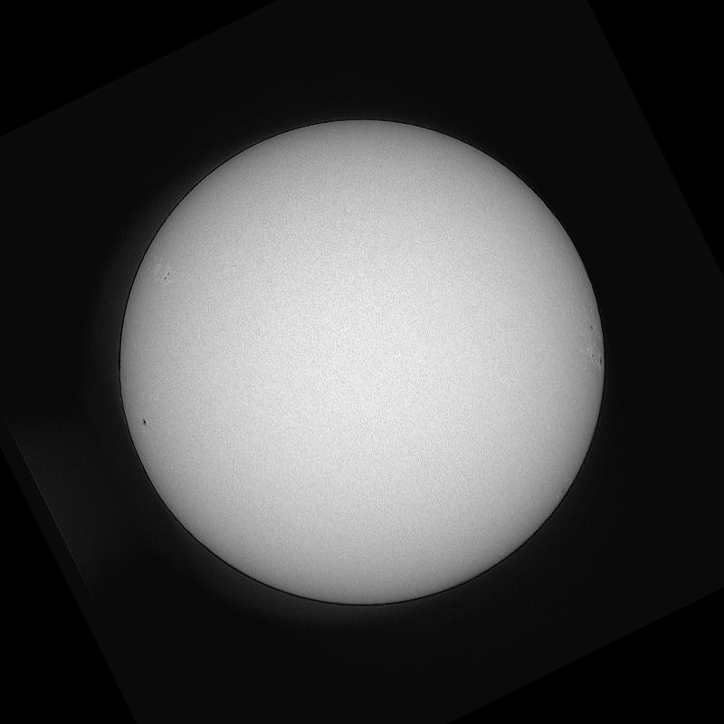 Disque solaire traité (continuum)