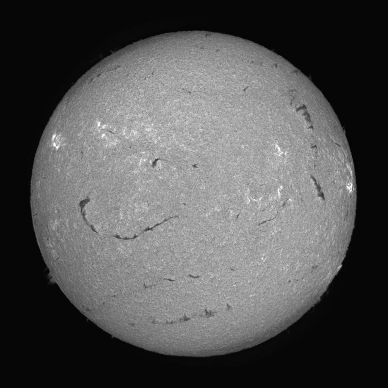 Processed solar disk