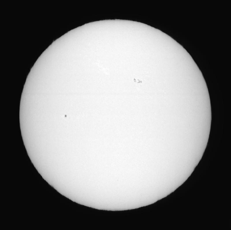 Disque solaire traité (continuum)