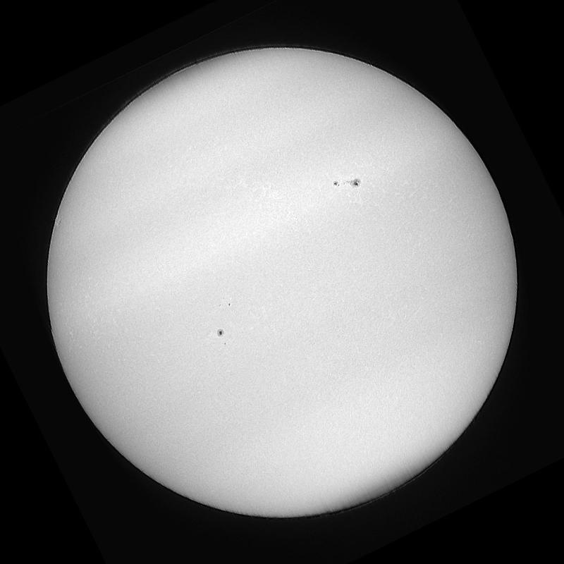 Disque solaire traité (continuum)