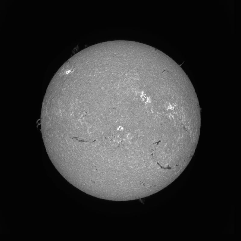 Processed solar disk