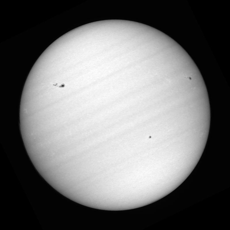 Disque solaire traité (continuum)