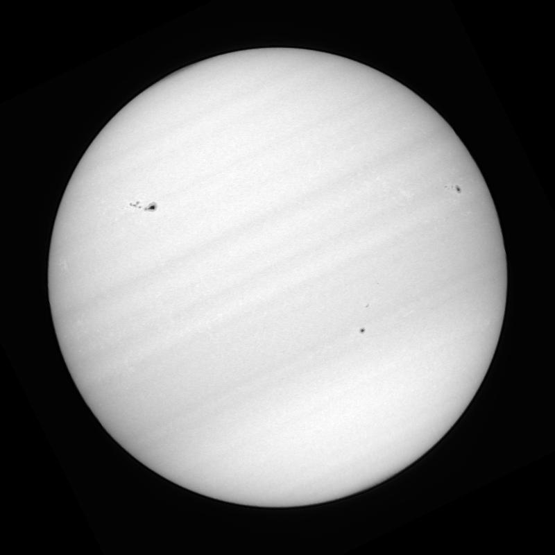 Disque solaire traité (continuum)