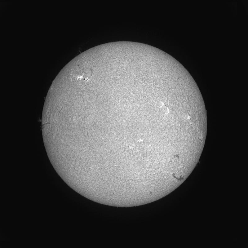 Processed solar disk (continuum)
