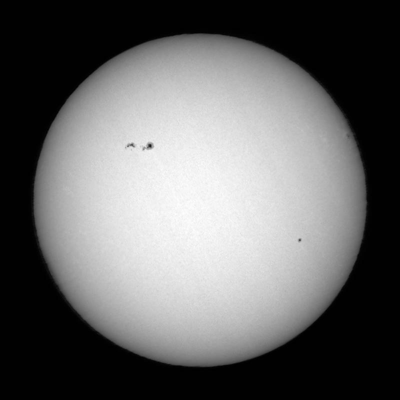 Disque solaire traité (continuum)
