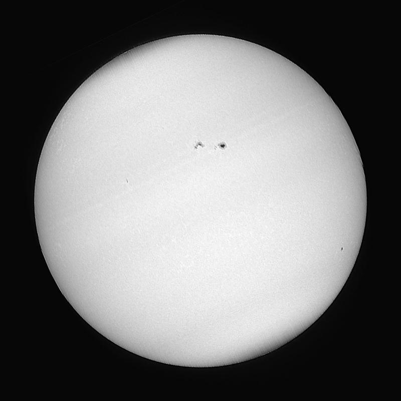 Disque solaire traité (continuum)