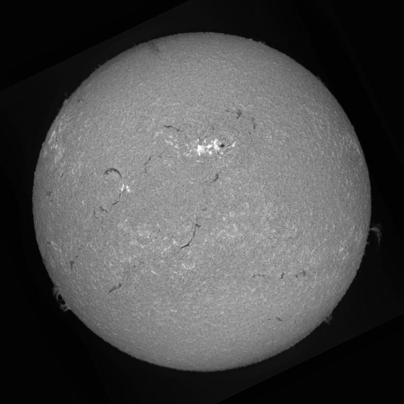 Processed solar disk
