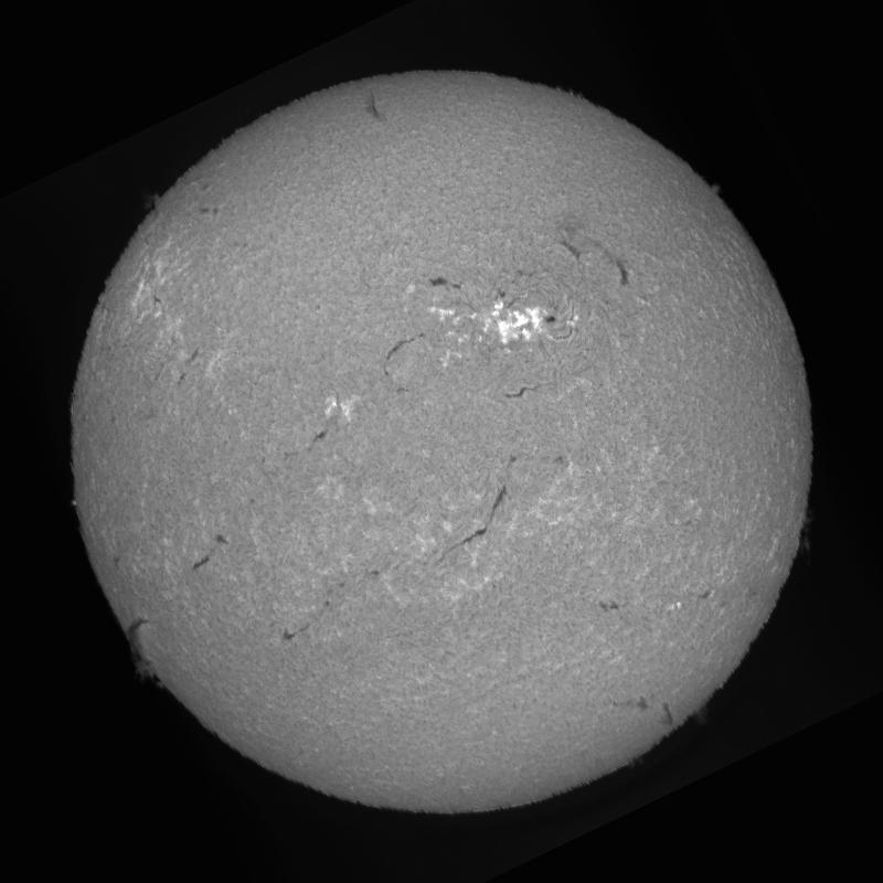 Processed solar disk