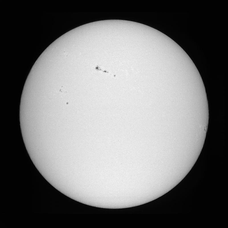 Processed solar disk (continuum)