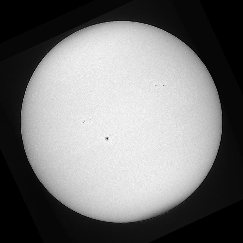 Disque solaire traité (continuum)