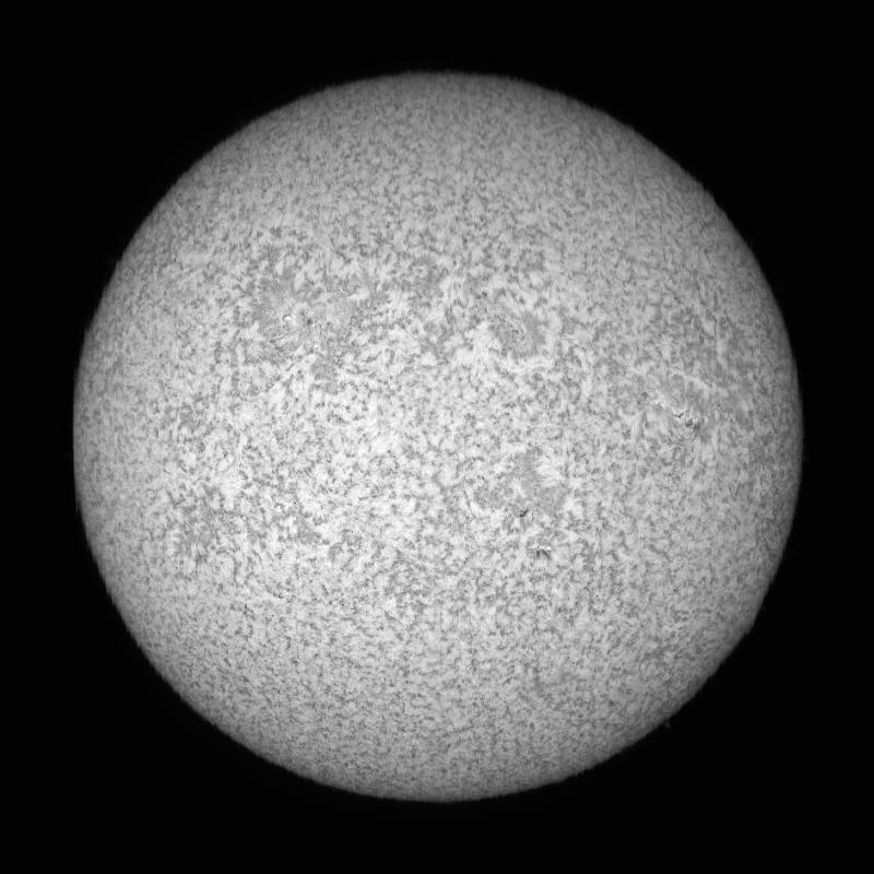 Processed solar disk (continuum)