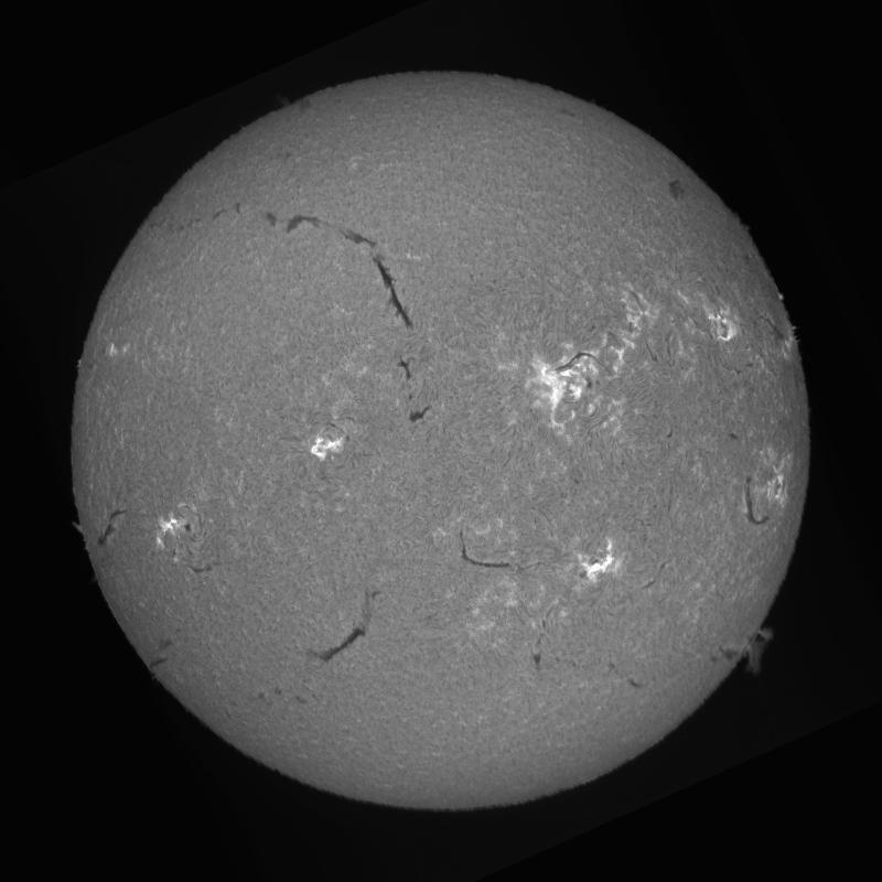 Processed solar disk