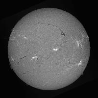 Processed solar disk