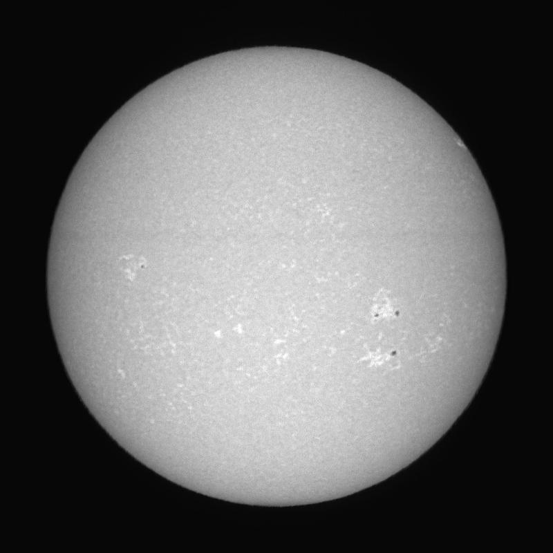Disque solaire traité (continuum)