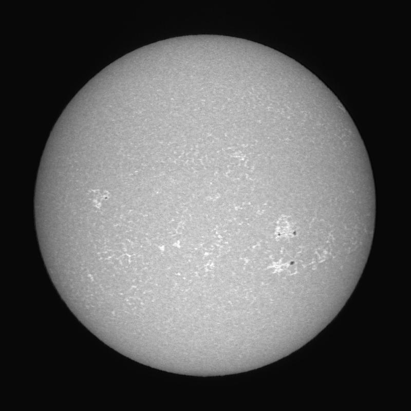 Disque solaire traité (continuum)