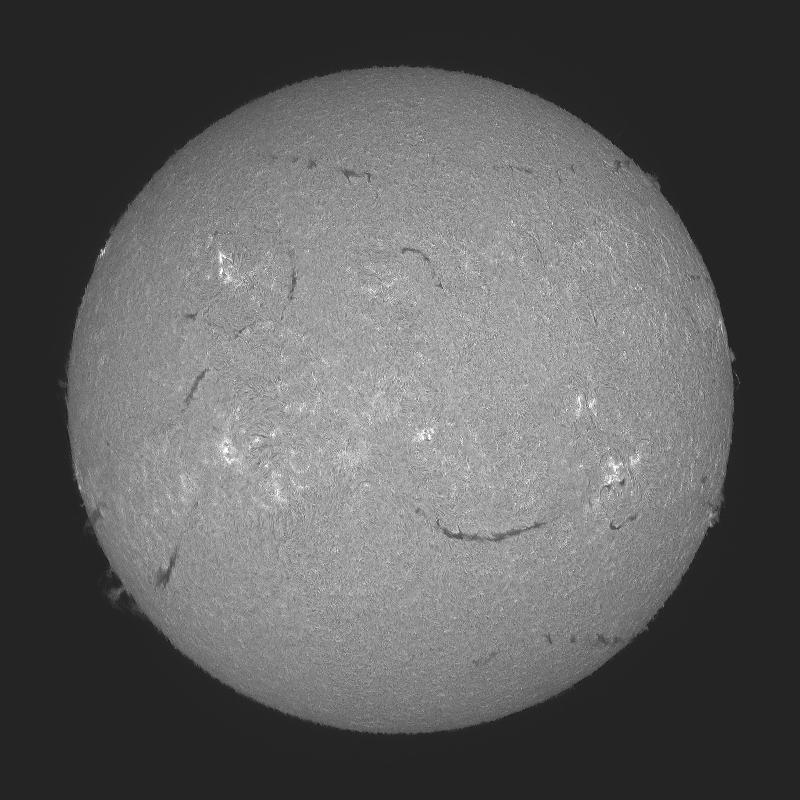 Processed solar disk