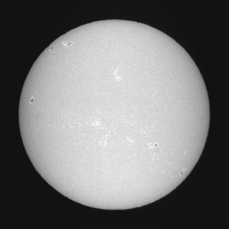 Disque solaire traité (continuum)