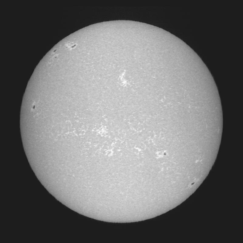 Disque solaire traité (continuum)